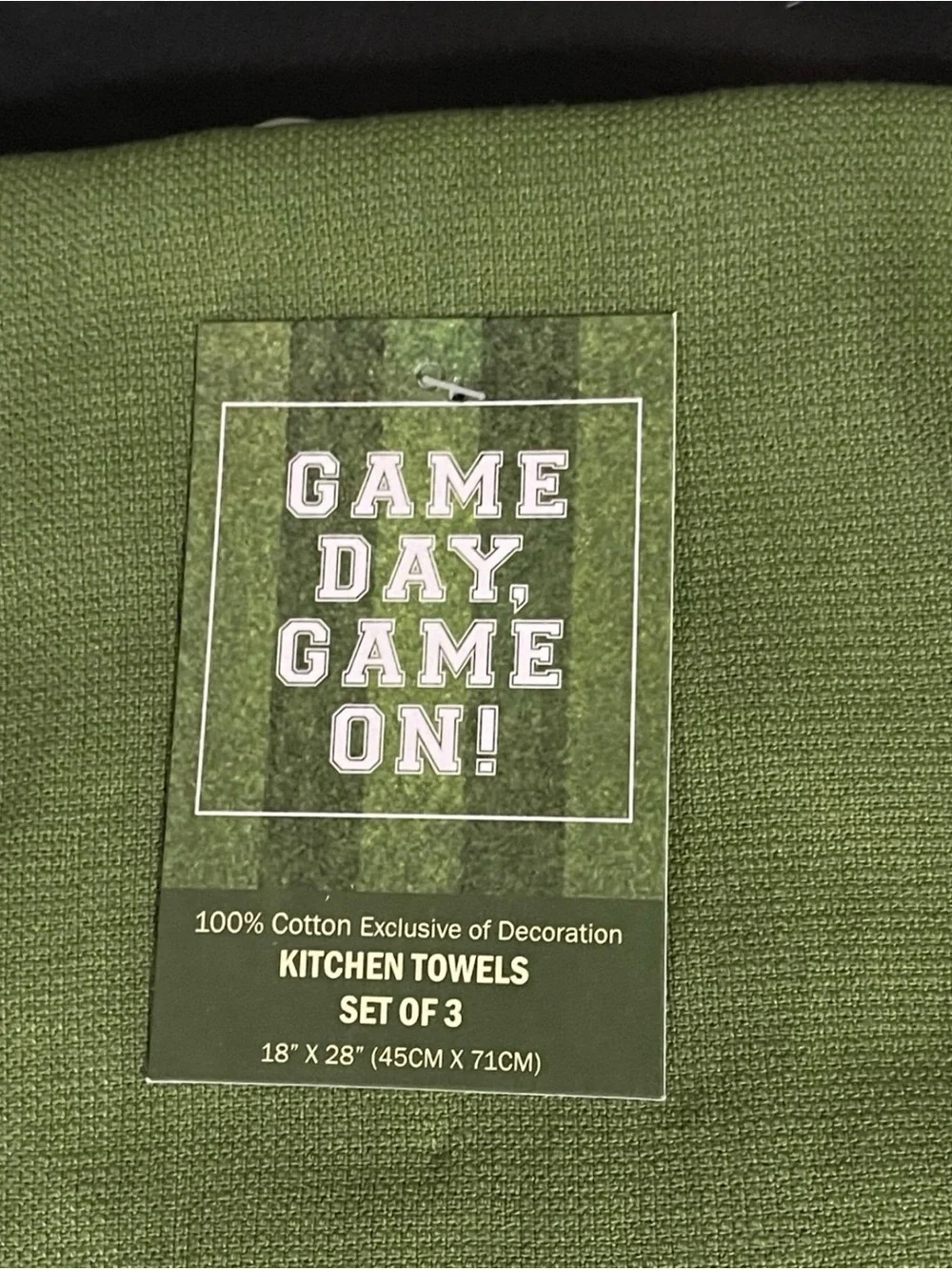 Football Kitchen Towels (Set of 3) - Game Day Game On! Football Kitchen Towels